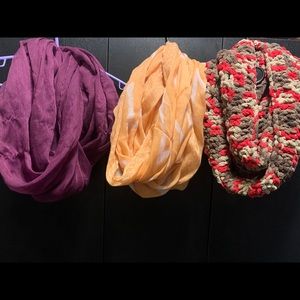 Infinity scarfs all 3!!!
